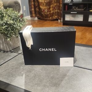 Chanel Black Box with White Ribbon